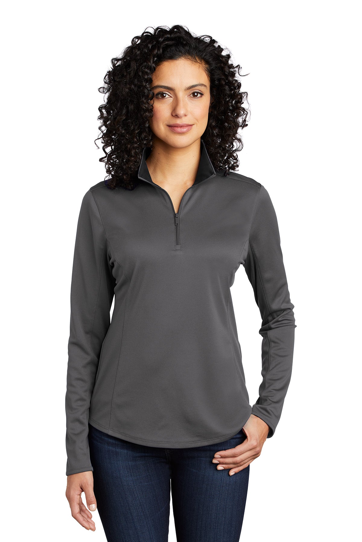 Ladies Port Authority® Silk Touch ™ Performance 1/4-Zip TM