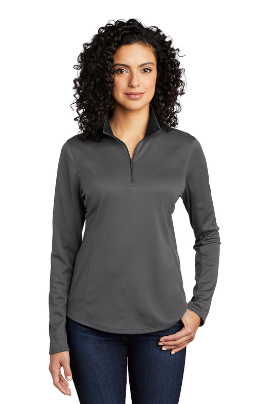 Ladies Port Authority® Silk Touch ™ Performance 1/4-Zip  TM